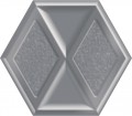 Morning Silver Heksagon Inserto Połysk 19,8x17,1 [PARADYŻ]