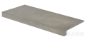 EXTRA kszta�tka schodowa 40x80 br�zowoszara DCF84721 g�adki , mat [RAKO]