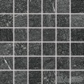 QUARZIT mozaika - set 30x30 cm 5x5 czarna DDM06739 mat , z reliefem [RAKO]