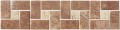 TRAVERTIN bordura-kamienna mozaika 30x7,5 brązowa SDMJ9010 kamieä [RAKO]