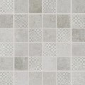 FORM mozaika set 30x30 cm 5x5 szara DDR05696 gładki-z reliefem mat [RAKO]
