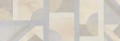 REBECA cream geo rett. 25x75 [Ceramika BIANCA]