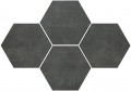 Stark Graphite mosaic hexagon 28,3x40,8 Matowa [STARGRES]
