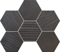 Horizon hex black Mozaika cienna 289x221 Mat + Poysk [TUBDZIN]