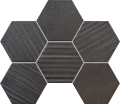 Horizon hex black Mozaika �cienna 289x221 Mat + Po�ysk [TUB�DZIN]