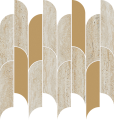 Tissue beige Mozaika cienna 298x272 Mat + Poysk [TUBDZIN]